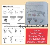 Doğal ve Yapay Işık Kaynakları Defter Görseli