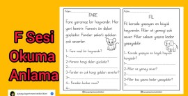 F Sesi Okuma Anlama