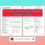 Haftalık Değerlendirme 29 Aralık-2 Ocak