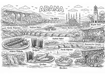 İlimiz Adana Boyama Sayfası