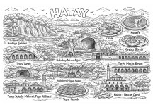 İlimiz Hatay Boyama Sayfası