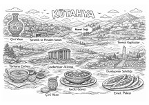 İlimiz Kütahya Boyama Sayfası