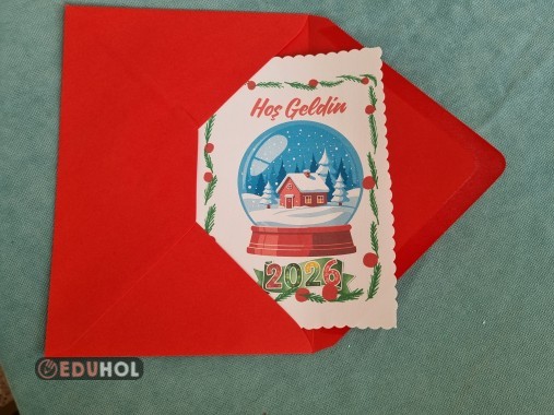 Yeni yıl tebrik kartı