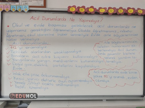 Acil durumlarda ne yapmalıyız? ders notu