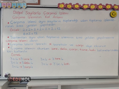 Çarpma işleminin kat anlamı ders notu