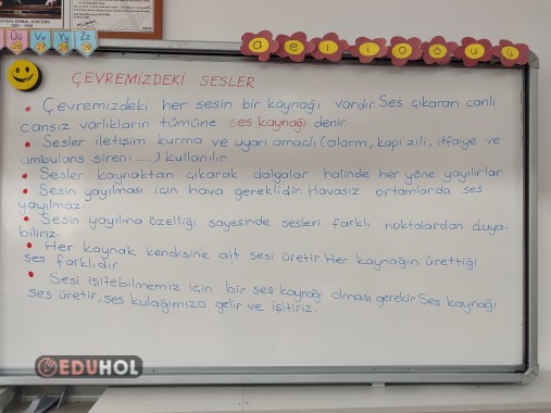 Çevremdeki sesler ders notu