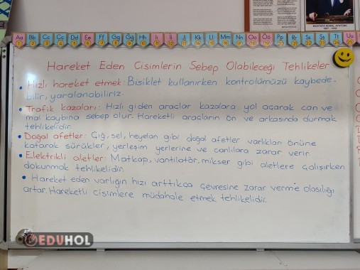 Hareketli cisimlerin sebep olabileceği tehlikeler ders notu
