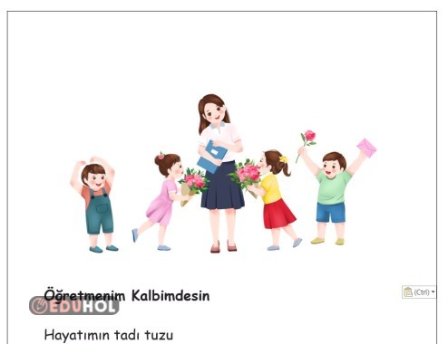 Öğretmenim Kalbimdesin şiiri