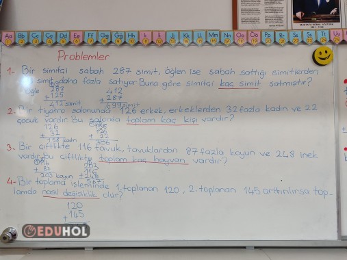 Toplama işlemi ile ilgili problemler