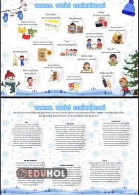 15 TATİL ETKİNLİKLERİ