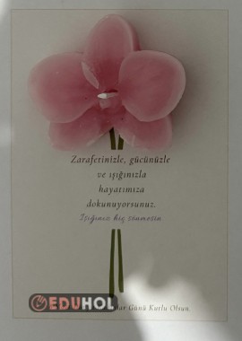 8 MART DÜNYA KADINLAR GÜNÜ - MUMLU HEDİYE KARTI