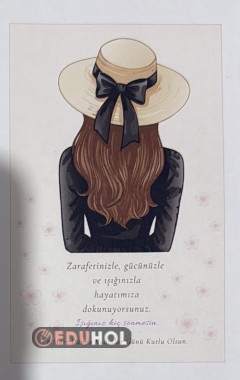 8 MART DÜNYA KADINLAR GÜNÜ- MUMLU HEDİYE KARTI