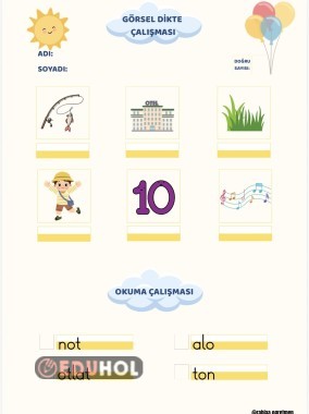 O Sesi Görsel Dikte ve Okuma Çalışması
