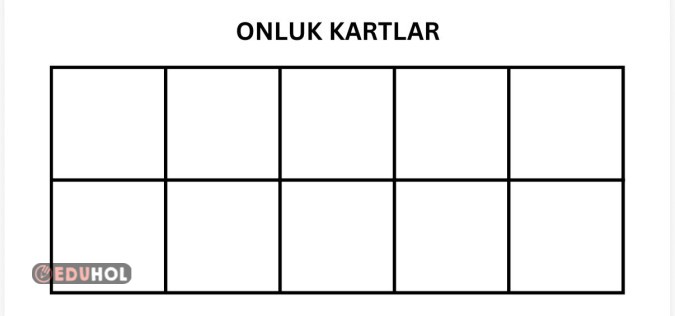 Onluk Kart Şablonu