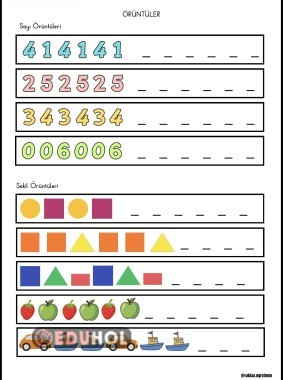 SAYI VE ŞEKİL ÖRÜNTÜLERİ