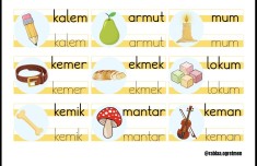 İnteraktif Defter Etkinlikleri-M Sesi Görselli Kelimeler