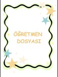 ÖĞRETMEN DOSYASI KAPAKLARI