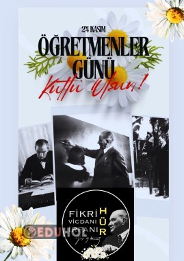 24 Kasım Öğretmenler Günü Poster Çalışması