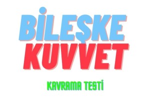 BİLEŞKE KUVVET KAVRAMA TESTİ