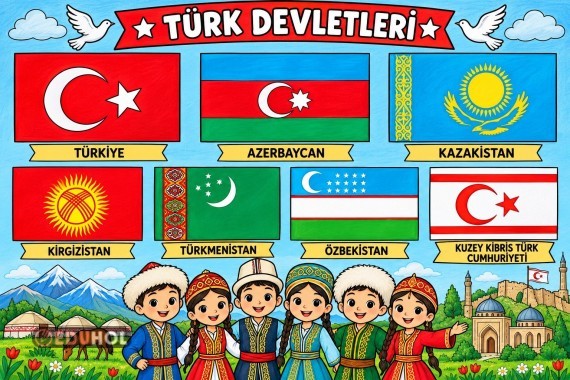 Gördel sanatlar Türk devletleri bayrakları