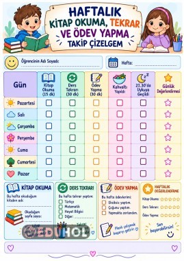 Haftalık Takip çizelgesi