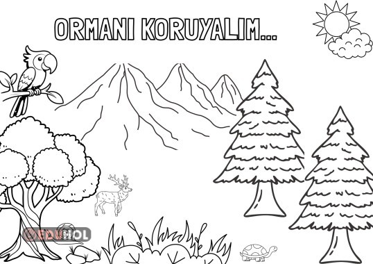 ORMAN HAFTASI BOYAMALARI