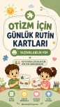 Otizm günlük yaşam kartları- erkek çocuk için