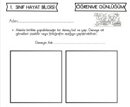 1. SINIF HAYAT BİLGİSİ BİLİMİN PEŞİNDEYİZ DENEY GÜNLÜĞÜ