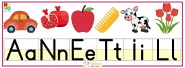 1.SINIF 1.GURUP ANETİL KELİME KARTLARI