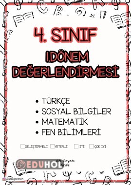 4.sınıf 1. Dönem Değerlendirme Soruları