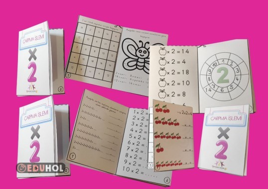 İKİŞER ÇARPMA MİNİ ETKİNLİK KİTABI