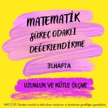 MATEMATİK 31. HAFTA UZUNLUK VE KÜTLE ÖLÇME