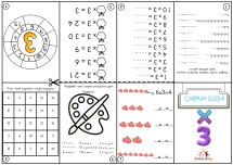 ÜÇER ÇARPMA MİNİ ETKİNLİK KİTABI