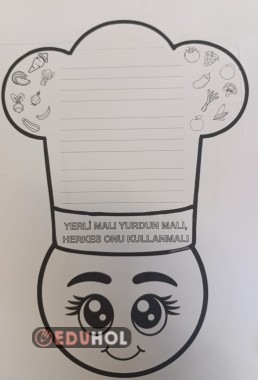 YERLİ MALI HAFTASI ŞİİR YAZMA ŞABLON SAYFASI