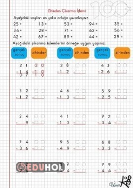 2. Sınıf Zihinden Çıkarma İşle... · Eduhol - Etkinlik İndir Oyun Oyna ...