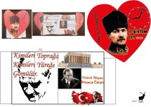 10 KASIM boya kes yapıştır 3boyutlu