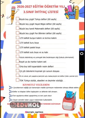 İhtiyaç listesi