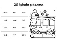 20 içinde çıkarma kış temalı yapboz - 5