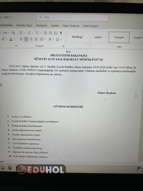 ÇOCUK KULÜBÜ ZÜMRE TOPLANTISI
