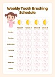 Days with tooth brush schedule
