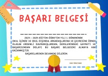 BAŞARI BELGESİ