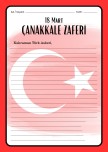 Çanakkale Zaferi Mektup