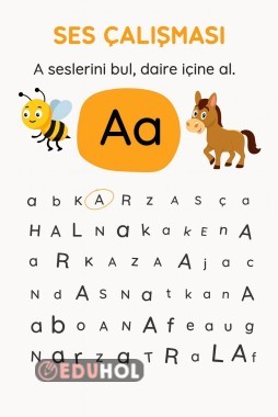1. Sınıf A sesi bulma oyunu