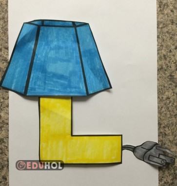 1. Sınıf Ll sesi lamba pano resmi