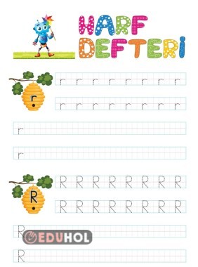 1. Sınıf Rr harf defteri