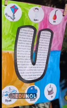 1. Sınıf Uu sesi pano