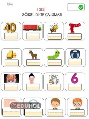 Iı sesi görsel dikte çalışması