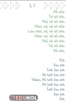 Ll sesi hızlı okuma metni