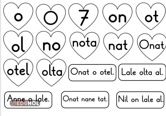 O sesi tahtaya yapıştırma etkinlik