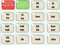 1. Sınıf K sesi çevir oku